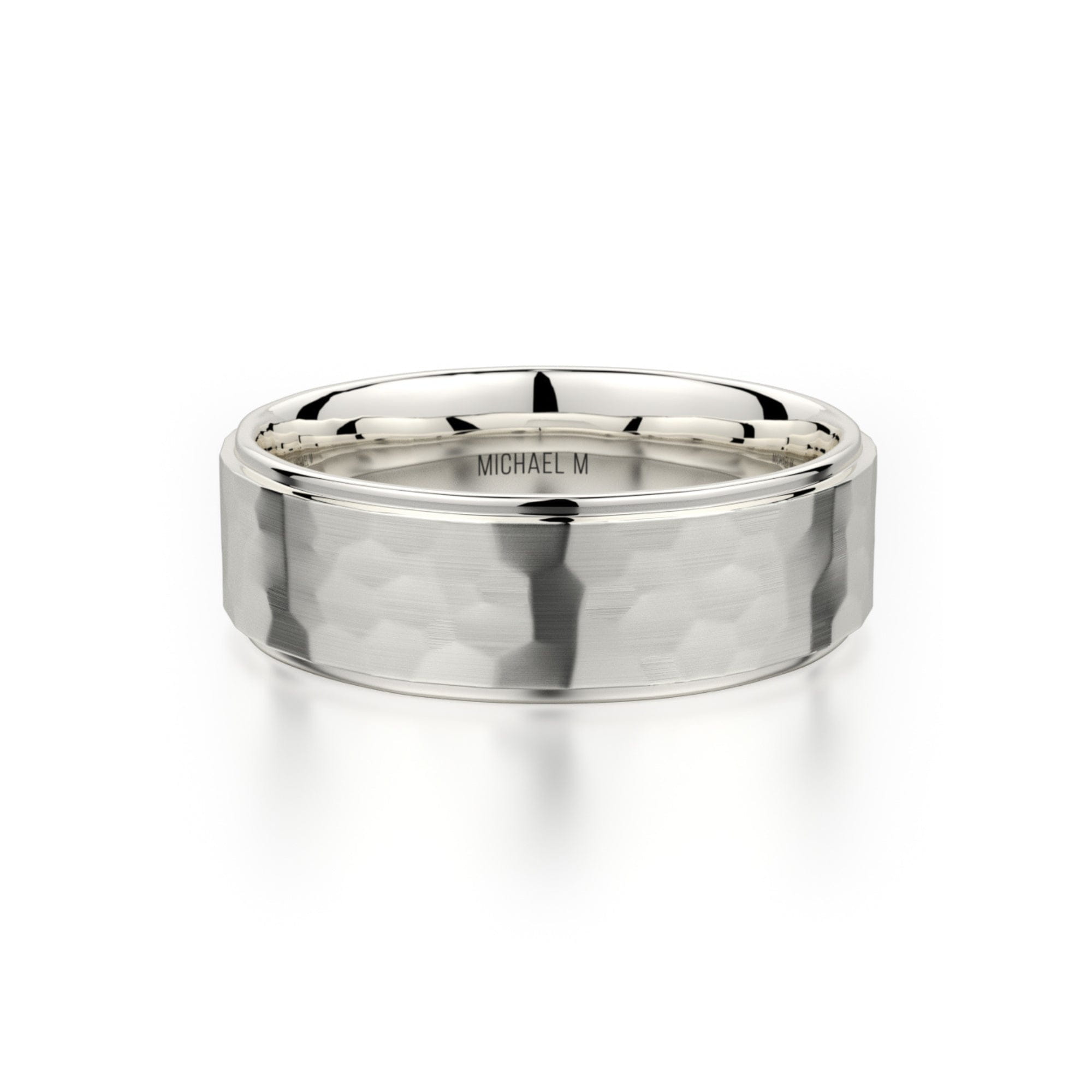 MICHAEL M Men's 14K White Gold / 7 Men's Band MB113 MB-113WG14K