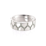 MICHAEL M Men's 14K White Gold / 7 Men's Band MB117