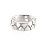 MICHAEL M Men's 14K White Gold / 7 Men's Band MB117