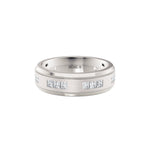 MICHAEL M Men's 14K White Gold / 7 Men's Band MB118