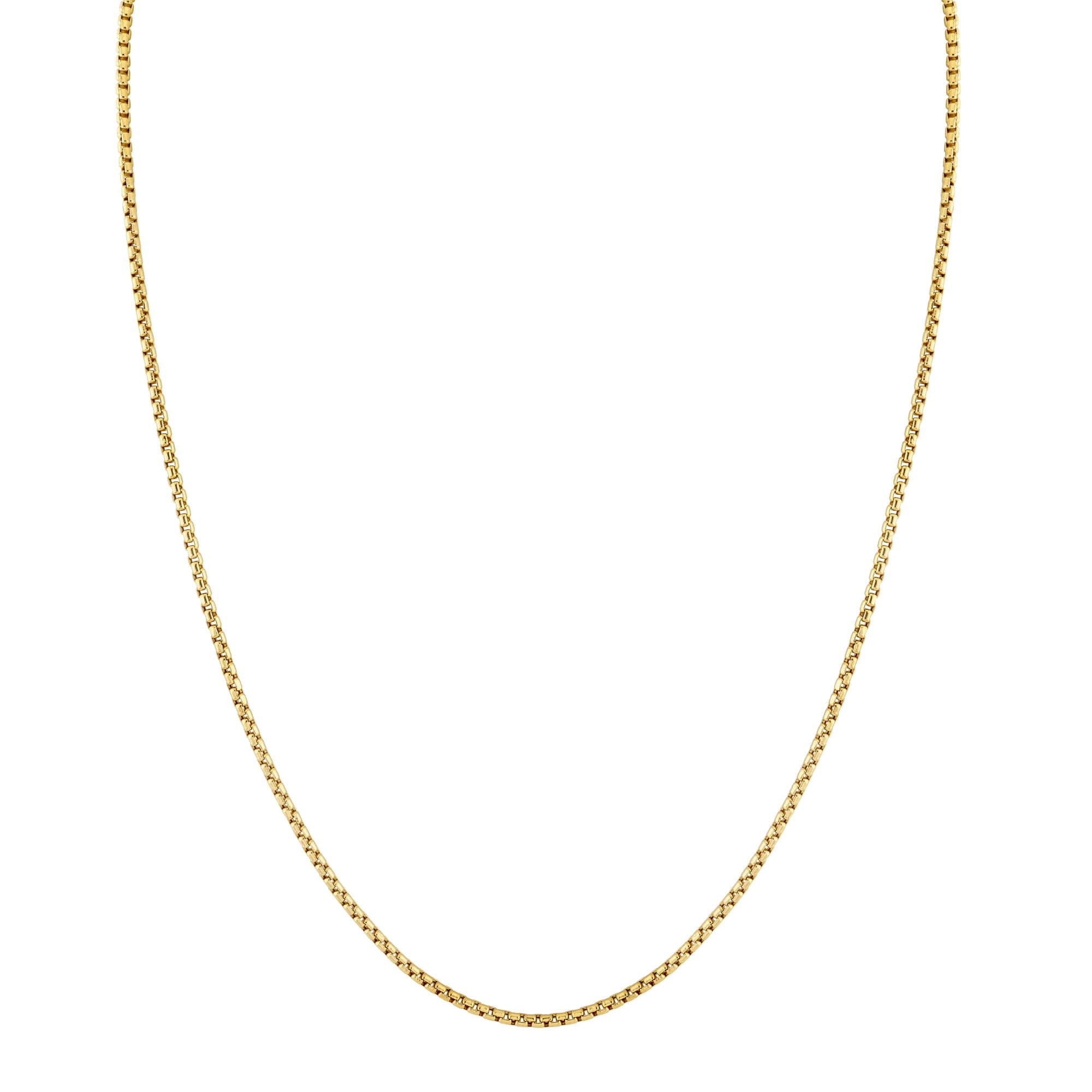 MICHAEL M Men's 14K Yellow Gold / 16" 2.5mm Rounded Box Chain MC150-2.5