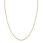 MICHAEL M Men's 14K Yellow Gold / 16" 3mm Rounded Box Chain MC150-3