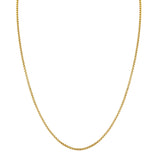 MICHAEL M Men's 14K Yellow Gold / 16" 3mm Rounded Box Chain MC150-3
