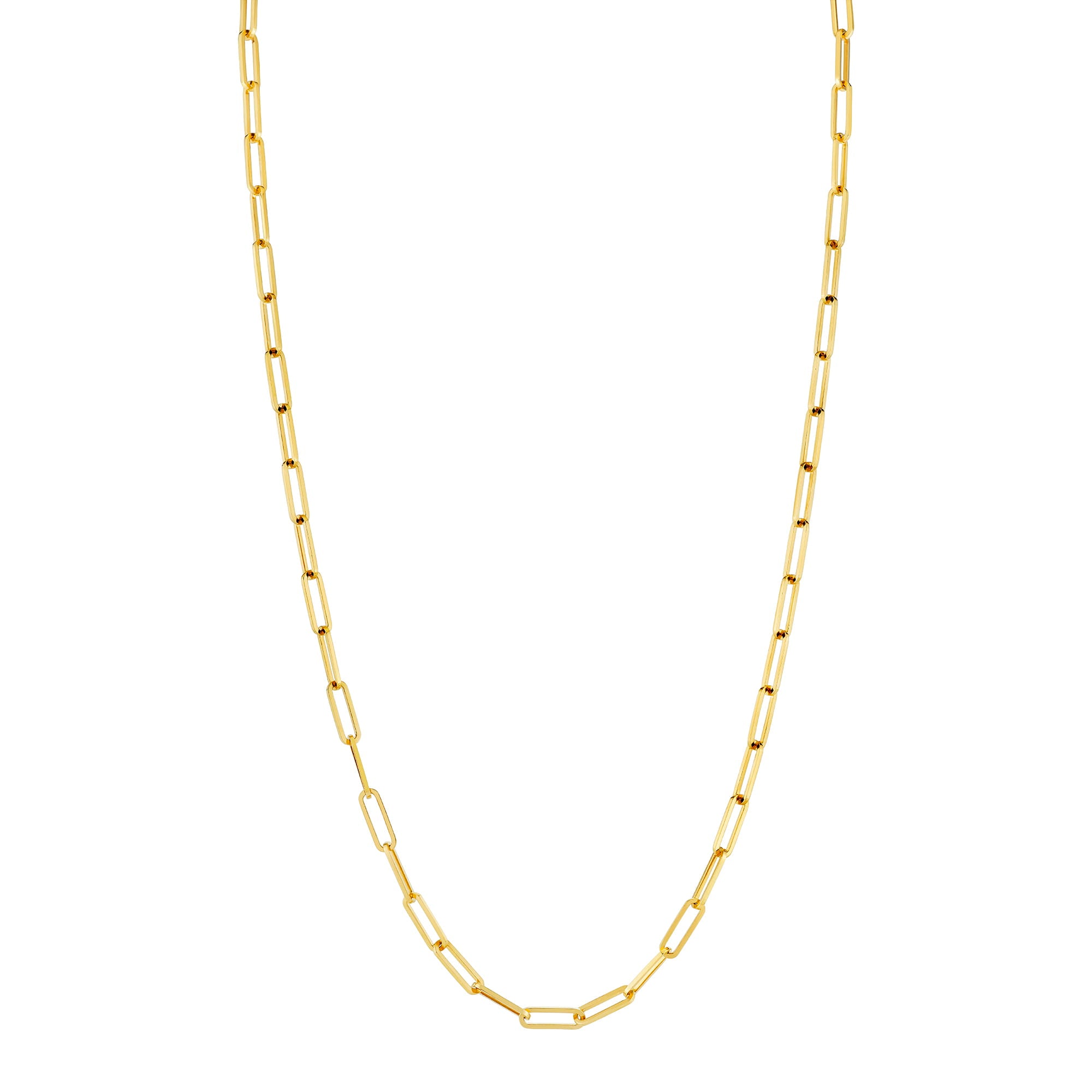 MICHAEL M Men's 14K Yellow Gold / 16" 3mm Solid Link Chain