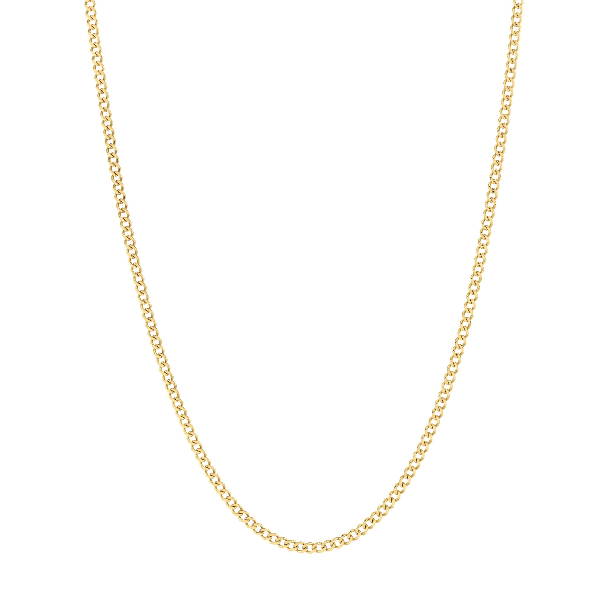 MICHAEL M Men's 14K Yellow Gold / 16" Curb Chain 4mm MC110-4