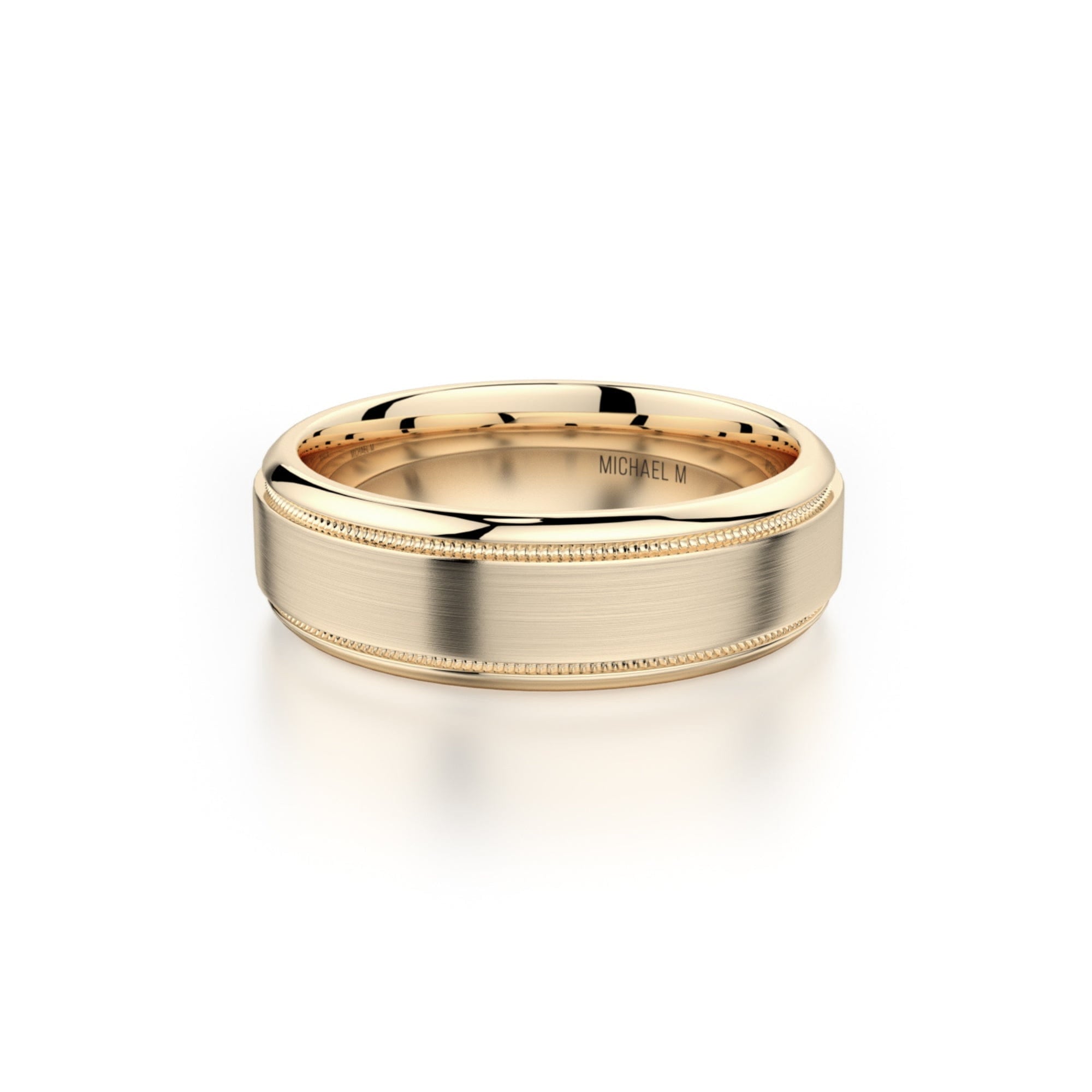 MICHAEL M Men's 14K Yellow Gold / 7 Men's Band MB102 MB-102YG14K