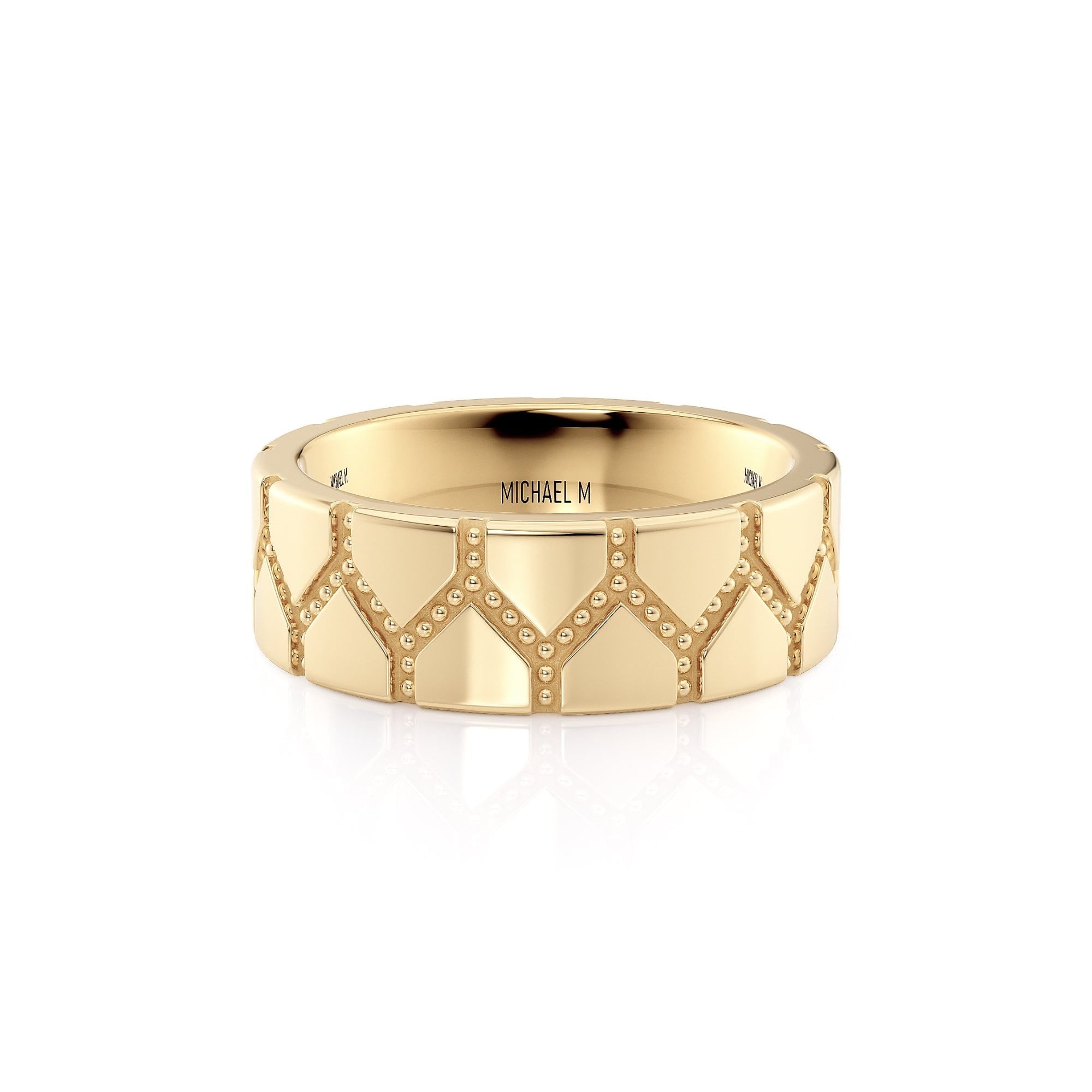 MICHAEL M Men's 14K Yellow Gold / 7 Men's Band MB117
