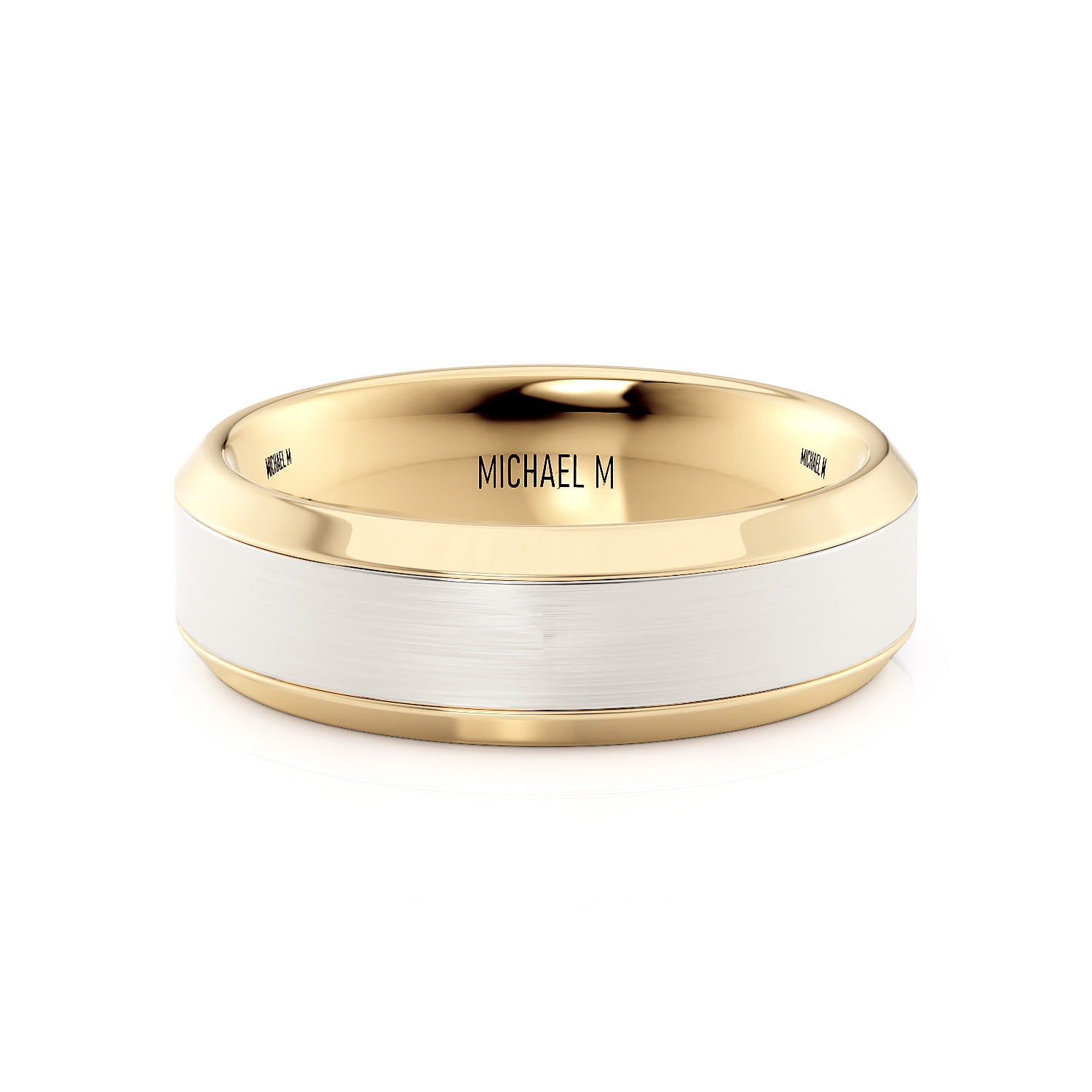 MICHAEL M Men's 14K Yellow Gold/Titanium / 7 Men's Band MB111 MB111