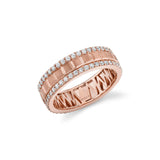 MICHAEL M Men's 18K Rose Gold / 7 Men's Band MB126
