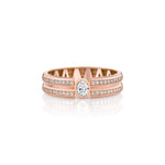 MICHAEL M Men's 18K Rose Gold / 7 Men's Band MB128 MB128