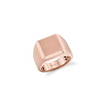 MICHAEL M Men's 18K Rose Gold / 9 Mens Block Signet Ring