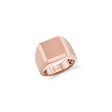 MICHAEL M Men's 18K Rose Gold / 9 Mens Block Signet Ring