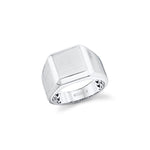 MICHAEL M Men's 18K White Gold / 7.5 Mens Pinky Signet Ring