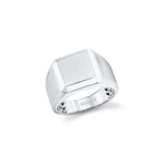 MICHAEL M Men's 18K White Gold / 7.5 Mens Pinky Signet Ring