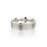 MICHAEL M Men's 18K White Gold / 7 Men's Band MB102 MB-102WG