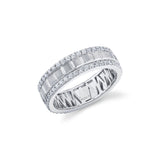 MICHAEL M Men's 18K White Gold / 7 Men's Band MB126