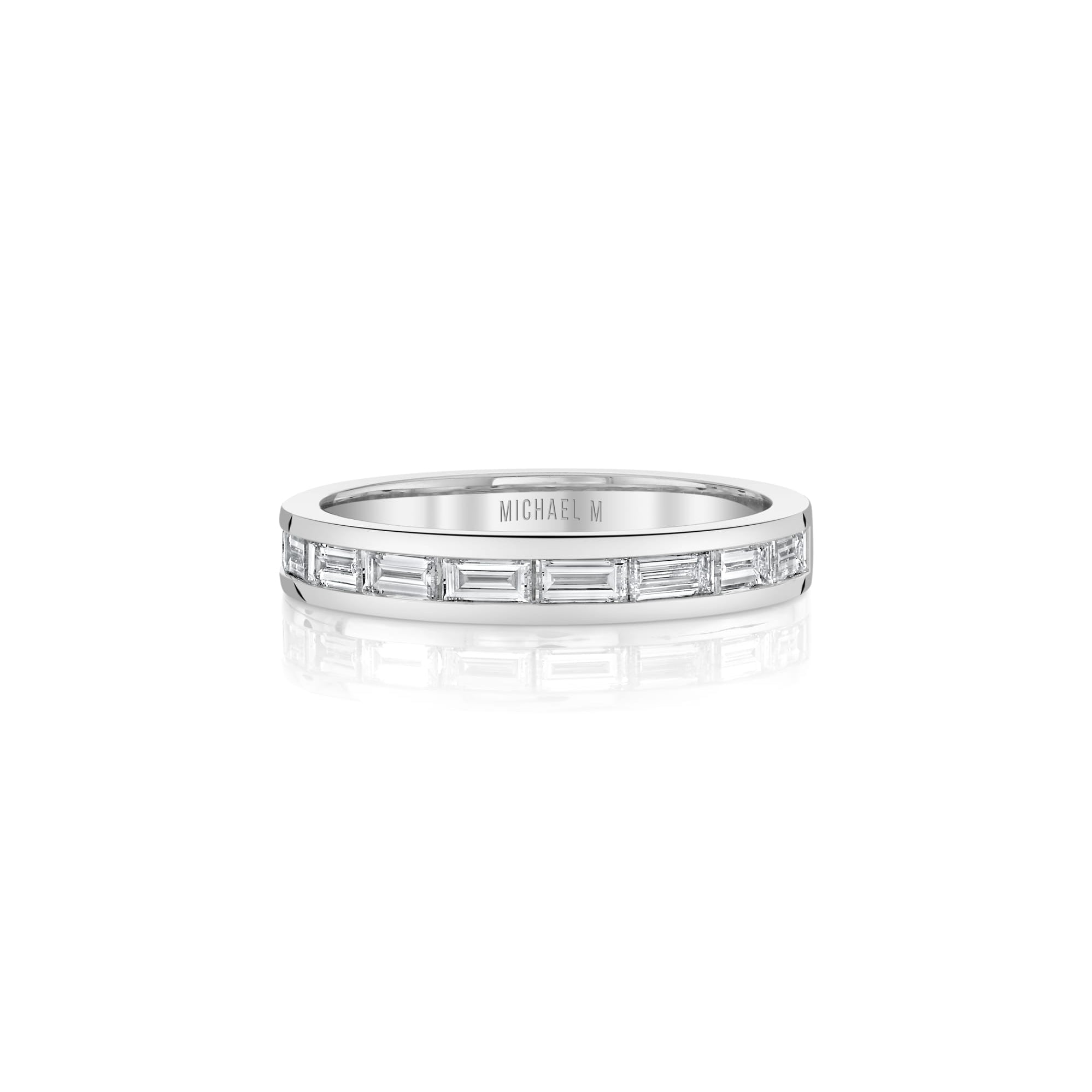 MICHAEL M Men's 18K White Gold / 7 Men's Band MB127 MB127