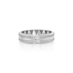 MICHAEL M Men's 18K White Gold / 7 Men's Band MB128 MB128