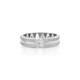 MICHAEL M Men's 18K White Gold / 7 Men's Band MB128 MB128