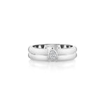 MICHAEL M Men's 18K White Gold / 7 Men's Band MB128 High Polished MB128-HP