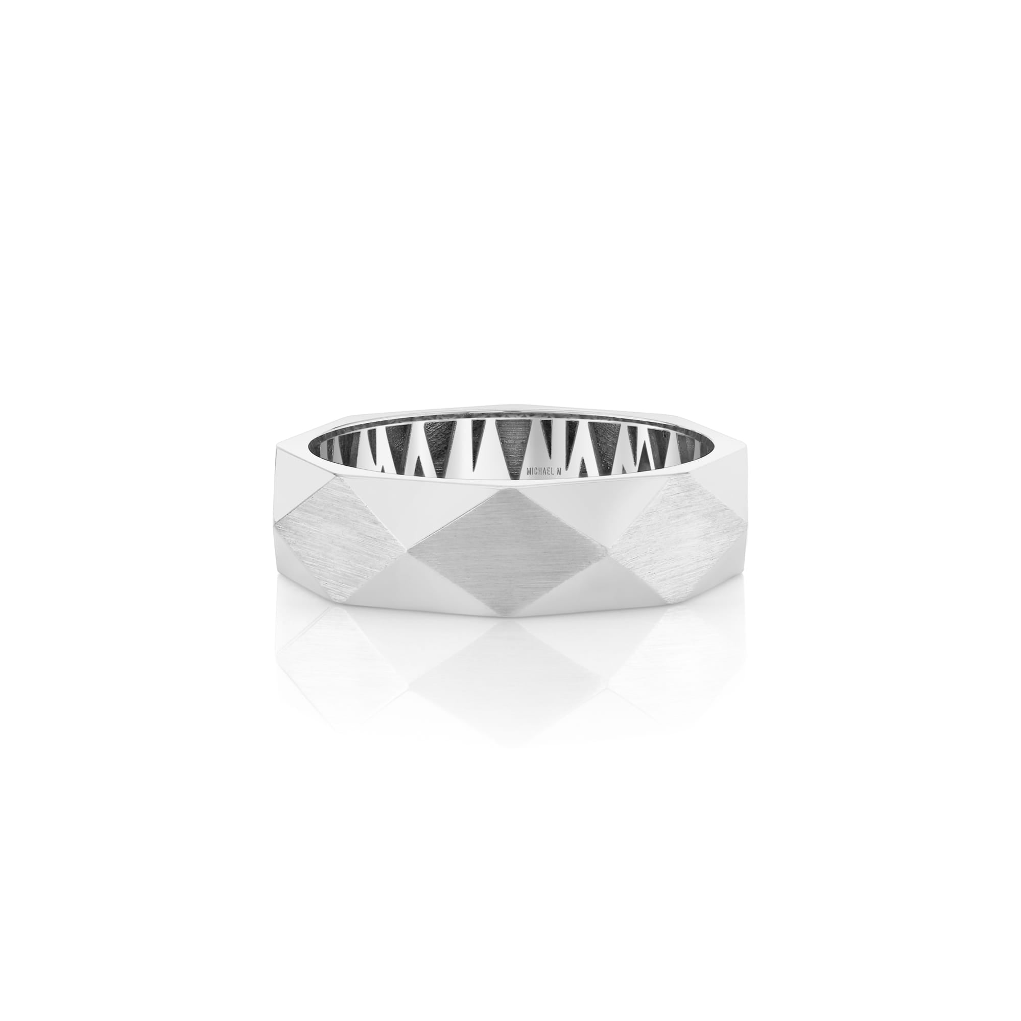 MICHAEL M Men's 18K White Gold / 7 Men's Band MB129 MB129