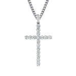 MICHAEL M Men's 18K White Gold *check pricing Large Classic Diamond Cross Pendant MP236L-NC