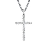 MICHAEL M Men's 18K White Gold *check pricing Large Classic Diamond Cross Pendant MP236L-NC