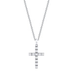 MICHAEL M Men's 18K White Gold Mens Block Cross Pendant