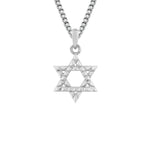 MICHAEL M Men's 18K White Gold Petite 3D Tetra Star of David Pendant P565-S