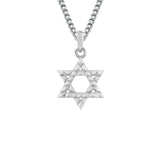 MICHAEL M Men's 18K White Gold Petite 3D Tetra Star of David Pendant P565-S