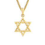 MICHAEL M Men's 18K Yellow Gold 3D Tetra Star of David Pendant P565