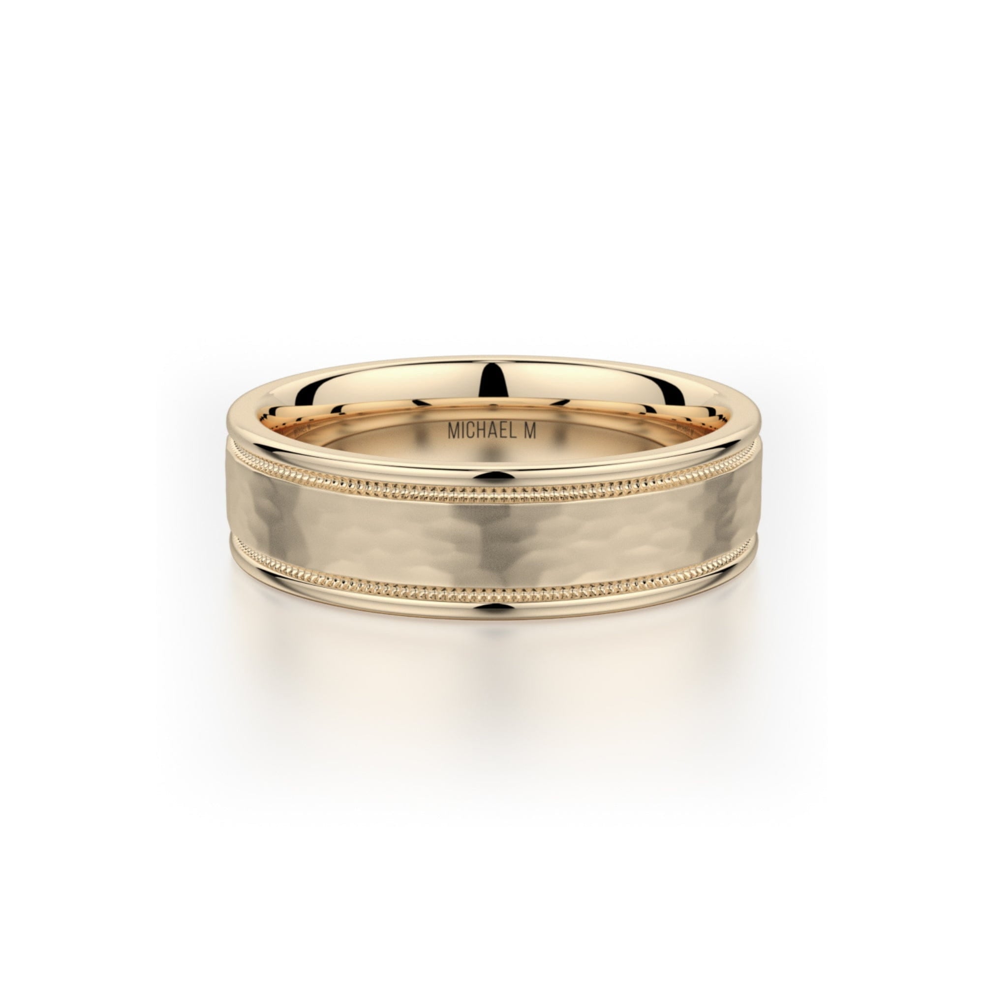 MICHAEL M Men's 18K Yellow Gold / 7 Men's Band MB102 MB-102YG