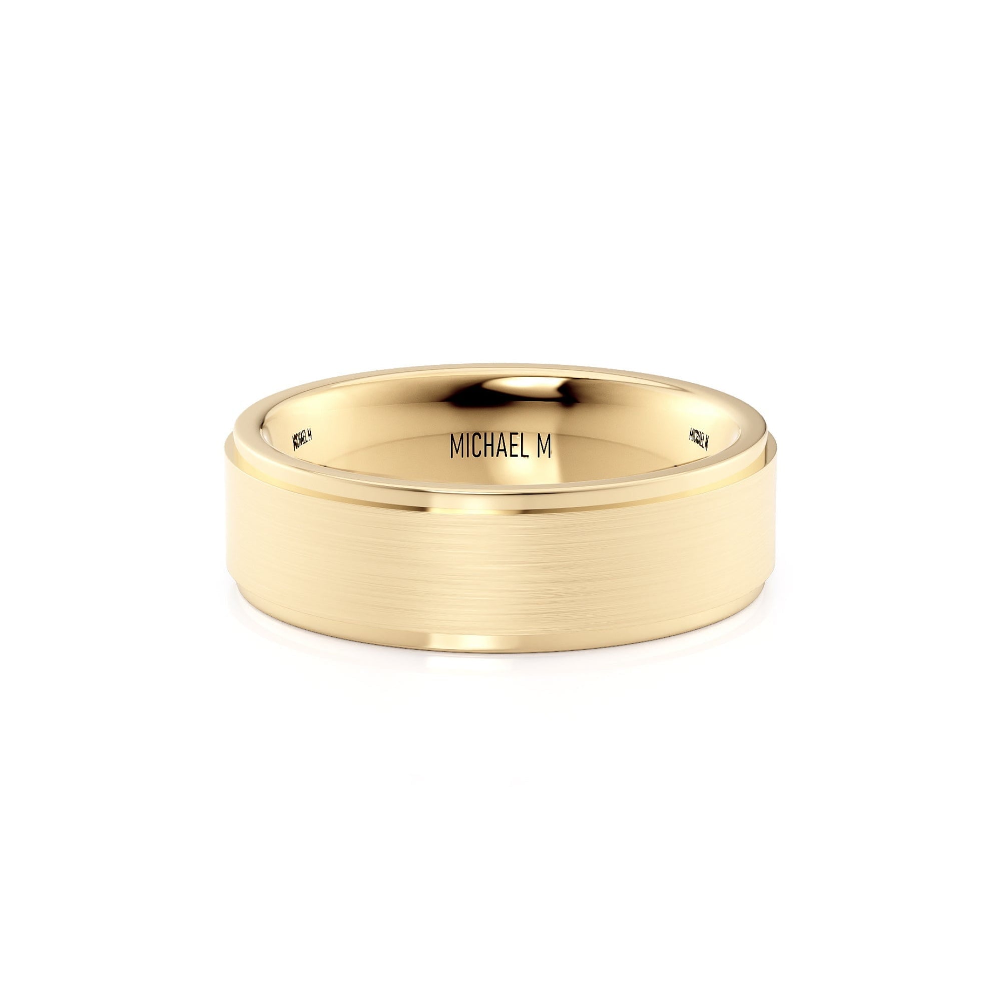 MICHAEL M Men's 18K Yellow Gold / 7 Men's Band MB103