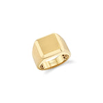 MICHAEL M Men's 18K Yellow Gold / 9 Mens Block Signet Ring