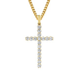 MICHAEL M Men's 18K Yellow Gold *check pricing Large Classic Diamond Cross Pendant MP236L-NC