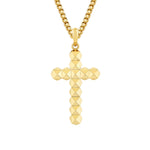 MICHAEL M Men's 18K Yellow Gold Men's Classic 3D Tetra Cross Pendant MP239M