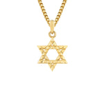 MICHAEL M Men's 18K Yellow Gold Petite 3D Tetra Star of David Pendant P565-S