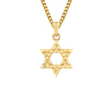 MICHAEL M Men's 18K Yellow Gold Petite 3D Tetra Star of David Pendant P565-S