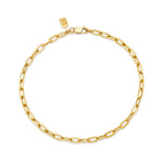 MICHAEL M Men's 18K Yellow Gold / Small 3mm Paper Clip Link Bracelet MBR120S