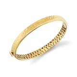 MICHAEL M Men's 18K Yellow Gold / Small Men's Hammered Bracelet