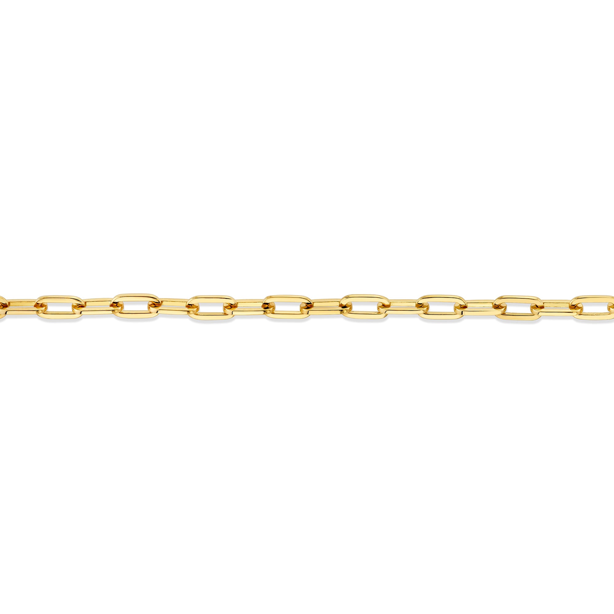 MICHAEL M Men's 3mm Paper Clip Link Bracelet