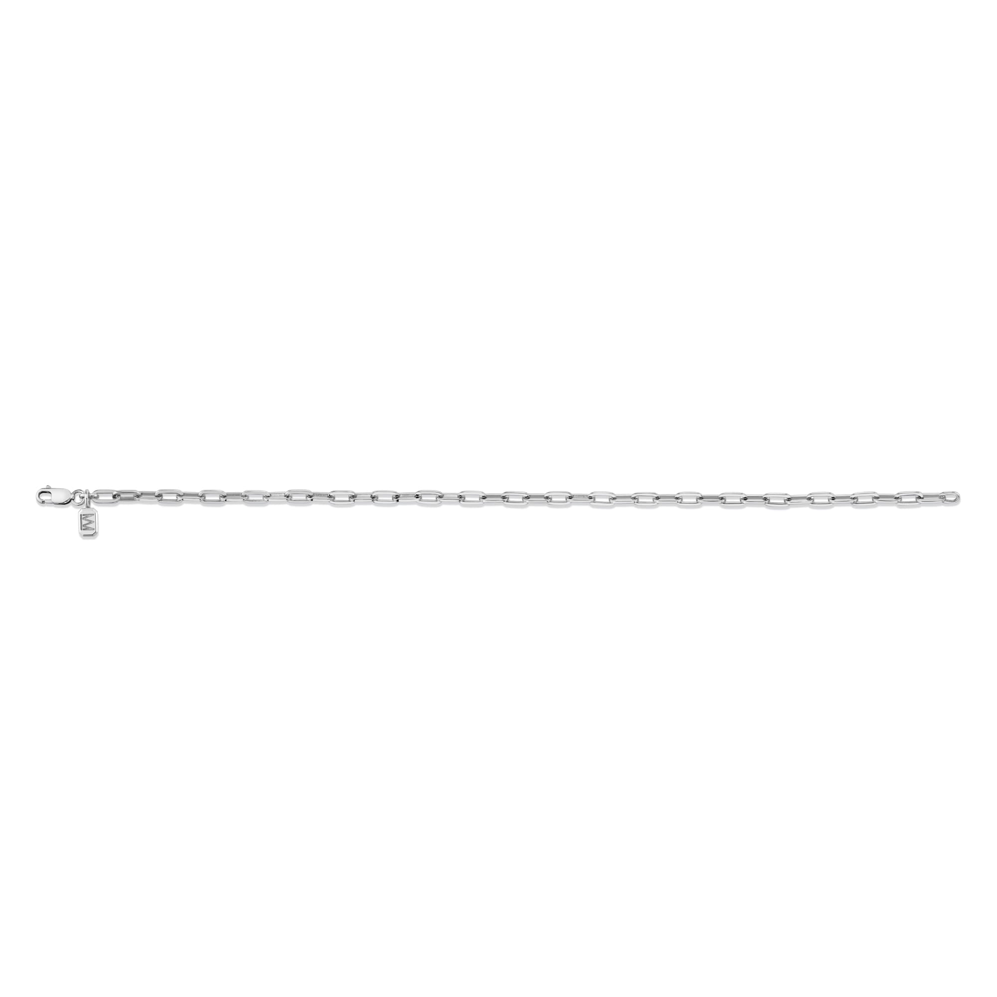 MICHAEL M Men's 3mm Paper Clip Link Bracelet