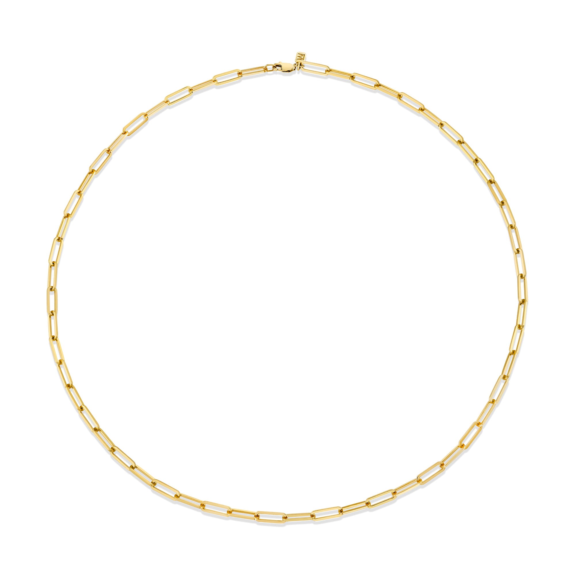 MICHAEL M Men's 3mm Solid Link Chain