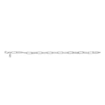 MICHAEL M Men's 4.5mm Elongated Paper Clip Link Bracelet