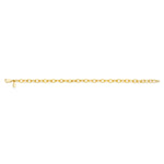 MICHAEL M Men's 4mm Short Paper Clip Link Bracelet