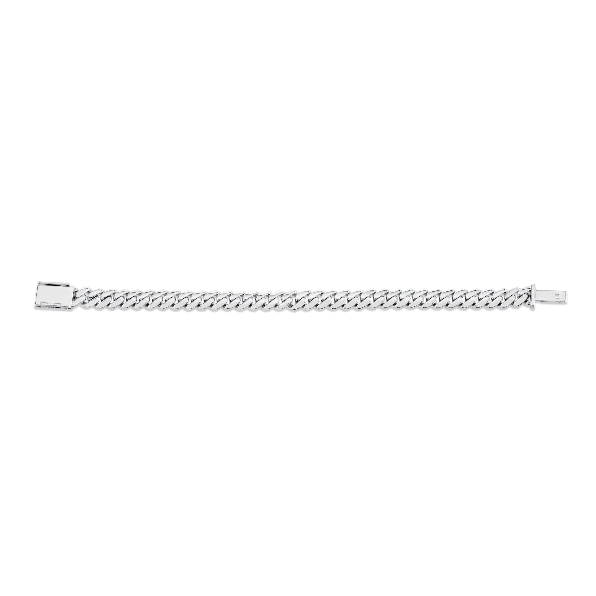 MICHAEL M Men's 6.5mm Silver Men's Cuban Chain Bracelet