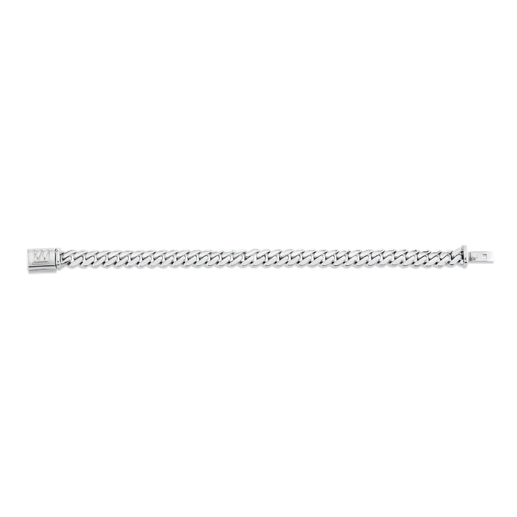 MICHAEL M Men's 6.5mm Silver Men's Cuban Chain Bracelet