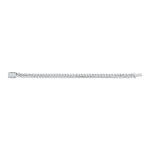 MICHAEL M Men's 8mm Silver Men's Cuban Chain Bracelet