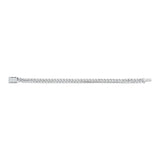 MICHAEL M Men's 8mm Silver Men's Cuban Chain Bracelet