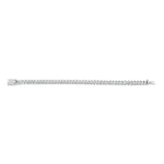 MICHAEL M Men's 8mm Silver Men's Cuban Chain Bracelet